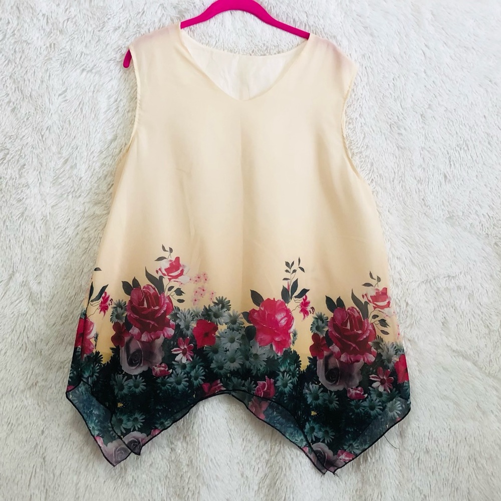 Women’s Spring/summer Florals A-Line blouse top
